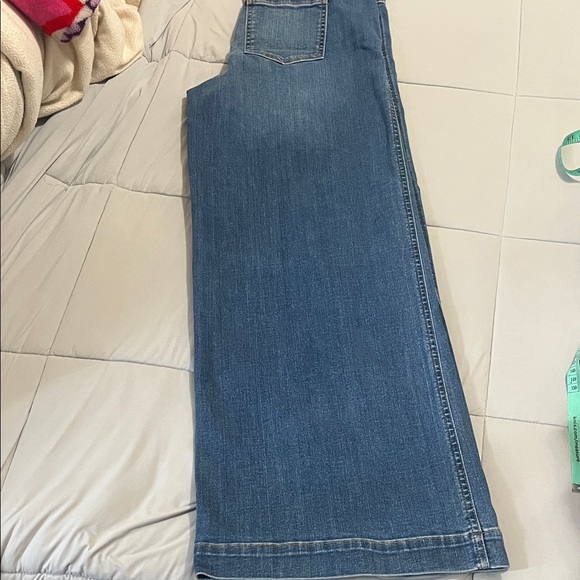 Spanx-Blue wide leg Denim Jeans size Medium - Picture 9 of 9